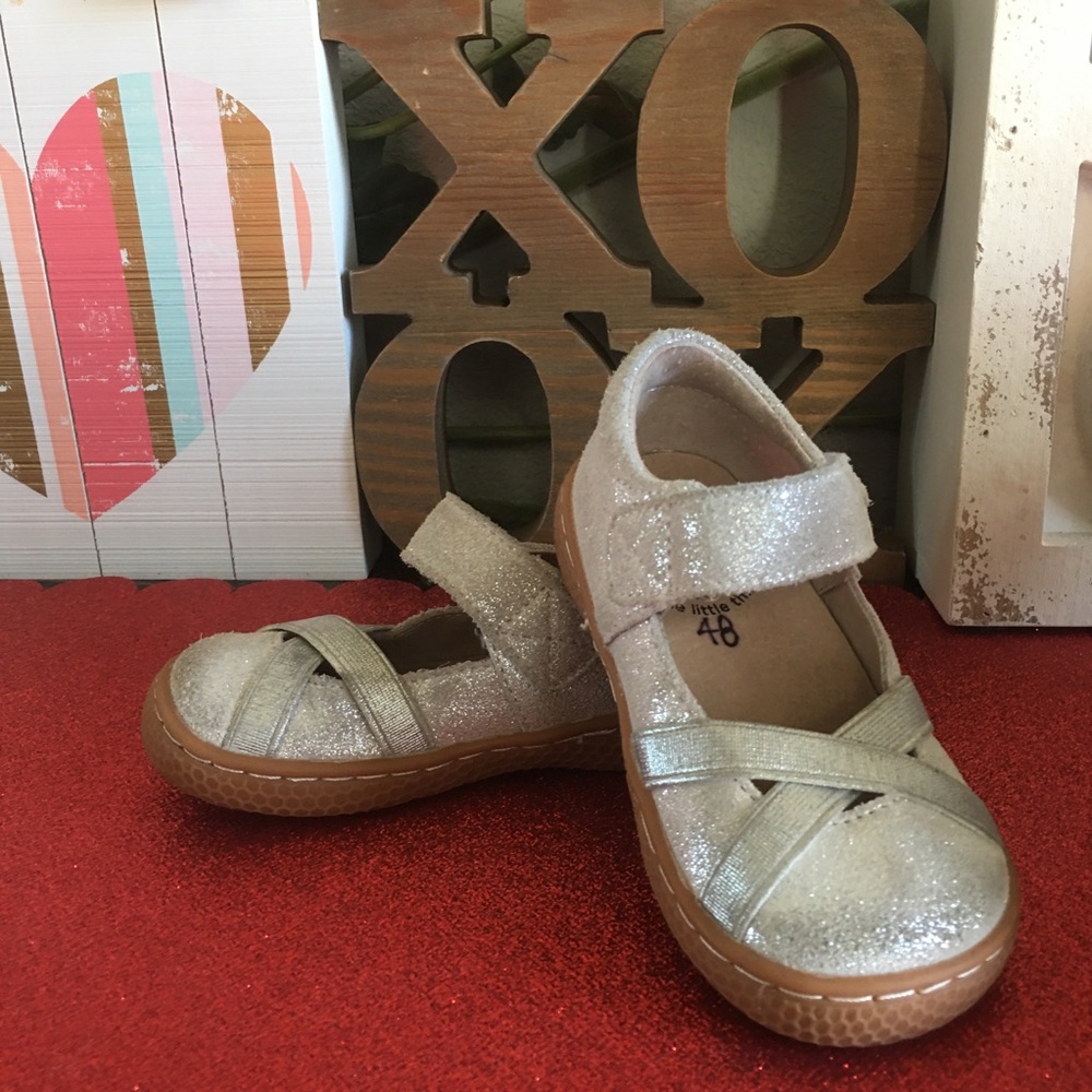 🐛🦋Livie and Luca toddler size 6 Silver Serena